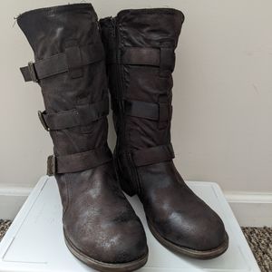 Mid-calf vegan boot